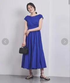 MARIHA マリハ夏の月影のドレス半袖ロングワンピース ラベンダー