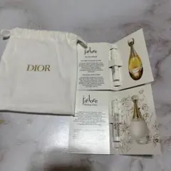 DIOR ディオールジャドールパルファンドー　サンプル2点　巾着ポーチ付き