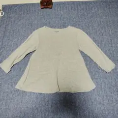 ワンピース　グレー　長袖　110cm