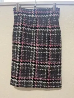 【処分 最終価格】チェック柄タイトスカート サイズ1