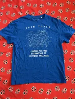 THOM YORKE Tシャツ 青 Thom Yorke Anima Technologies Blue Brains Shirt Size Small
