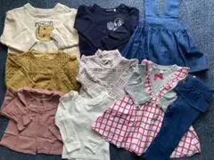 子供服 女の子 まとめ売り 90 秋冬 トレーナー　パンツ　9点