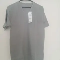 超お買い得❗️GUNZE グレー Vネック Tシャツ Lサイズ定価1430円