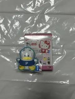 サンリオキャラクターズ アップリケバッジ　アヒルのぺっくる