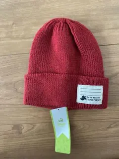 ディズニー ミッキーマウス ニット帽 赤