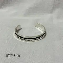 メキシカン バングル ブレスレット ヴィンテージ シルバー ギザギザ 925刻印