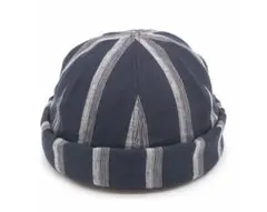 H.W.DOG&CO. ニットキャップ　ストライプ　リネン　ロールキャップのサムネイル