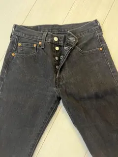 Levi's 501 ブラックデニム　ストレート　W28L30