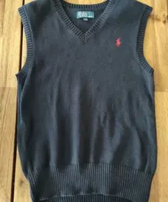 Polo by Ralph Lauren ネイビー Vネックベスト 140