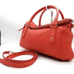 【極美品】 ケイトスペード 2way ショルダーバッグ ハンド レザー 赤