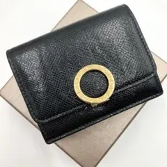 新品同様/未使用級　BVLGARI ブルガリ　三つ折り財布　サークル金具　黒 2025年最新】ブルガリ 3つ折りの人気アイテム - メルカリ
