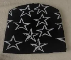 星柄 ニット帽 ビーニー y2k
