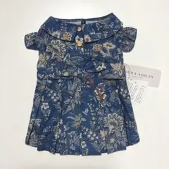 LAURA ASHLEY（ローラアシュレイ） リボンワンピース　ネイビーのサムネイル