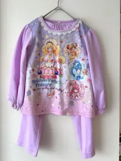 デリシャスパーティー プリキュア 光る パジャマ 長袖 ピンク 130cm
