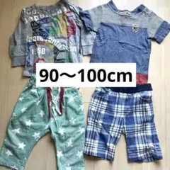 キッズ服セット トップス2枚 ボトムス2枚