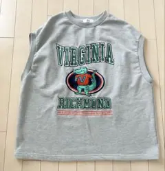 wego ベスト　ワニ　ヘビーウエイト チームロゴ刺繍 ルーズベスト