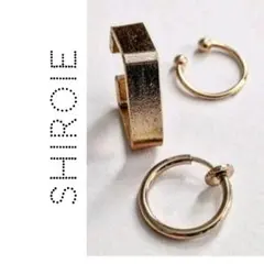 3点セット/kcゴールドイヤーカフ+フープイヤリング