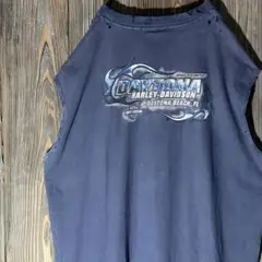 90s ハーレーダビッドソン　ヴィンテージ　ノースリーブT ボロ　USA製