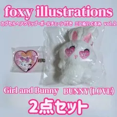 foxy illustrations ミニぬいぐるみ・ヘアクリップ 2点セット②