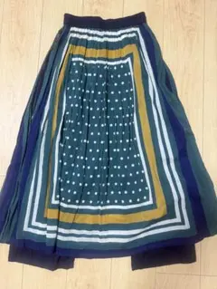 h.b エイチビー　インド綿　パンツ　スカート