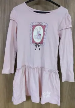 Shirley Temple ピンク 長袖カットソー 1200cm