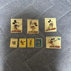 森永製菓 I LOVE MICKEY シール 레트로 7枚セット