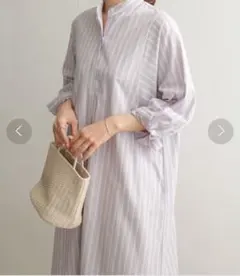 アーバンリサーチドアーズ　ワンピース　ストライプ　ロング　シャツ　ビッグスリープ