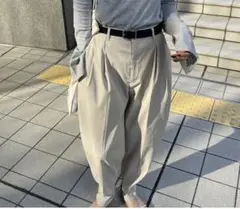 etretokyo♡タックパンツ　ベージュ