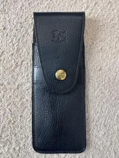 イルビゾンテ　ILBISONTE レザーペンケース　黒