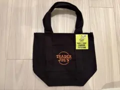 TRADER JOE'S ブラック ミニトートバッグ