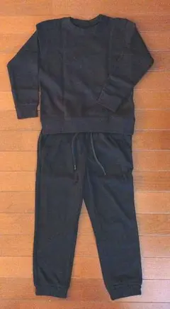 スウェット (トレーナー＆パンツ )　 黒色　130cm 未使用 トップバリュー