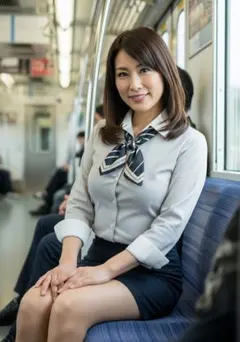 【現品限り！】【AI作成写真L判サイズ】理想の彼女 電車通勤50代