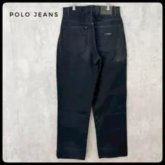 POLO JEANS　ラルフローレン　ブラックデニム　ワイド　古着