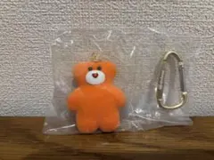 【未使用】 mojojojo クマ キーホルダー オレンジ