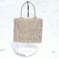 極美品✨現行カラー アンテプリマ スクエア ミディアム シルバーゴールド