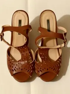 Forever21 ウェッジソール サンダル ブラウン sandalのサムネイル
