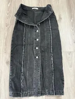 MOUSSY ブラックデニム タイトスカート サイズ0