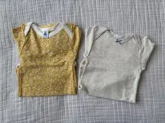 petit bateau 長袖 ボディスーツ 18m/81cm 2枚セット