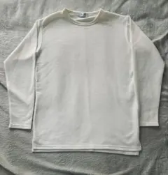 ホワイト ロングスリーブセーター