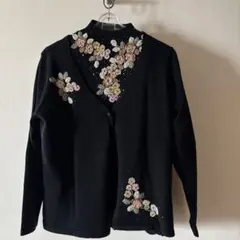 ❣️ね✨様 専用❣️ VIVIENNE TAM黒花柄刺繍長袖7分丈セットアップ