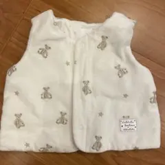 bebe ベビーベスト 80cm クマと星刺繍