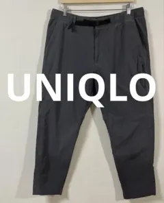 ユニクロ　UNIQLO　ナイロンギアパンツ　3Dカット　XLサイズ　グレーのサムネイル