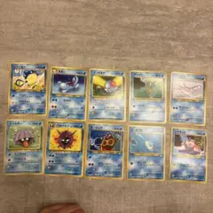 ポケモンカード 旧裏面 水タイプ まとめ売り 8枚セット - メルカリ