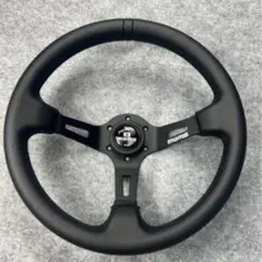 モモ RACE レース ステアリング 35パイ ブラックレザー×シルバースポーク MOMO（モモ） 【正規品】モモ ステアリング RACE レース 2.0 350mm 35φ