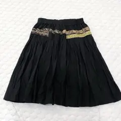 00s トリココムデギャルソン　スカート　スパンコール　ビーズ　黒　ブラック