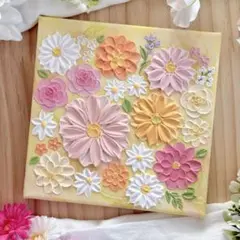 テクスチャーアート ボタニカル フラワーアート 花図鑑 フランフラン
