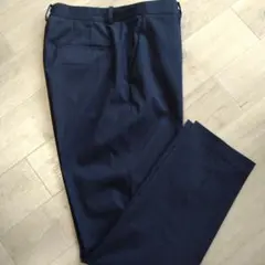 ユニクロ レディース テパードパンツ XL ネイビーストライプ