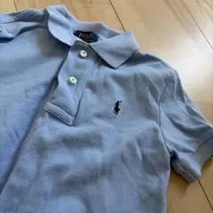 【美品】Polo Ralph Lauren 水色ポロシャツ 2/2T
