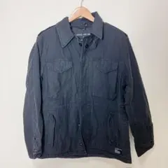 N117−2◯ STÜSSY ブラック ミリタリージャケット S
