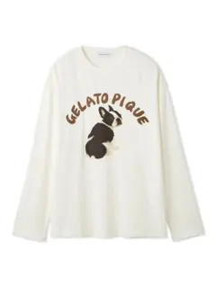 DOGワンポイントプリントgelato pique ジェラートピケTシャツ
